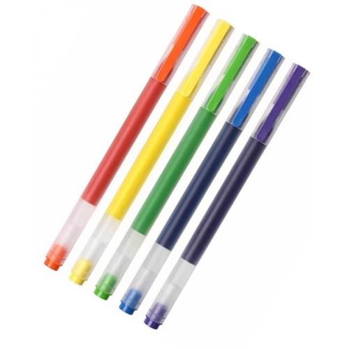 фото Набор гелевых ручек mijia dural color pen 0.5mm (5 шт) bhr4831cn (transparent)