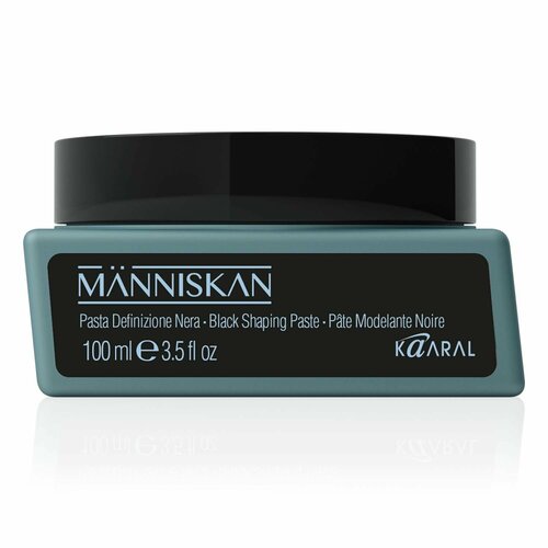 Kaaral Паста Manniskan Black Shaping Paste, 100 мл, 130 г моделирующая паста для волос invisible paste