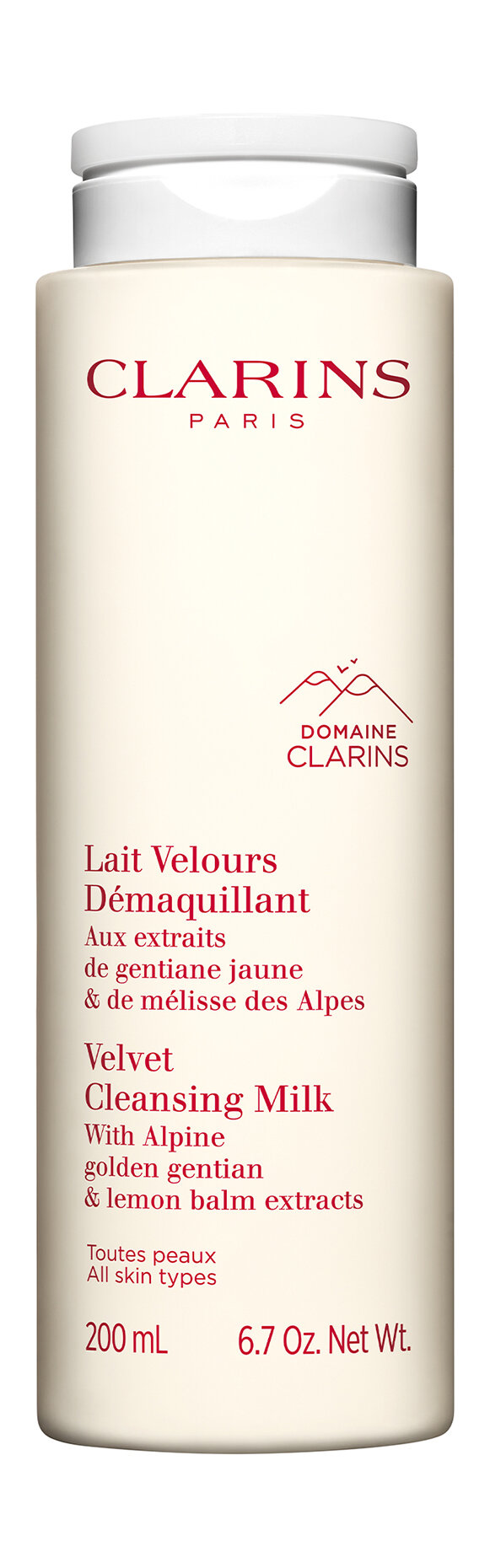 Очищающее молочко для любого типа кожи Clarins Velvet Cleansing Milk 200 мл .