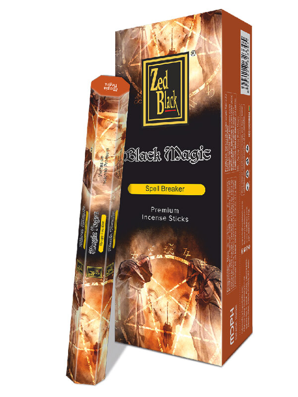 BLACK MAGIC Premium Incense Sticks, Zed Black (чёрная магия премиум благовония палочки, Зед Блэк), уп. 20 палочек.