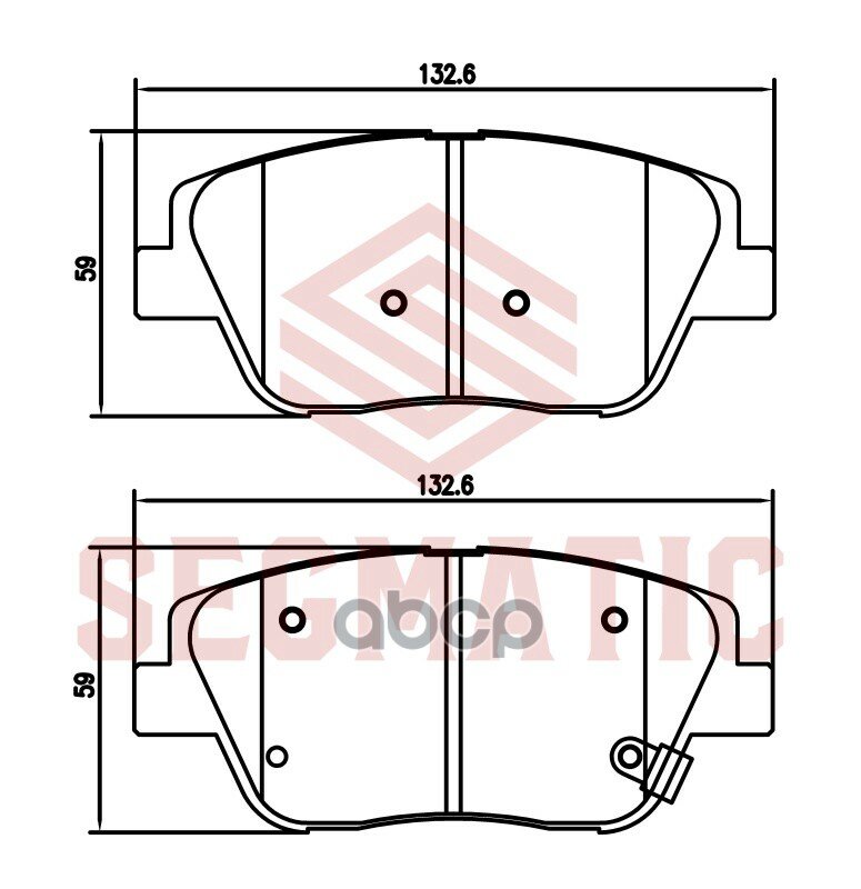 Колодки Тормозные Hyundai/Kia Sonata Vi/K5/Optima 2.4L 11- Перед. SEGMATIC арт. SGBP2689