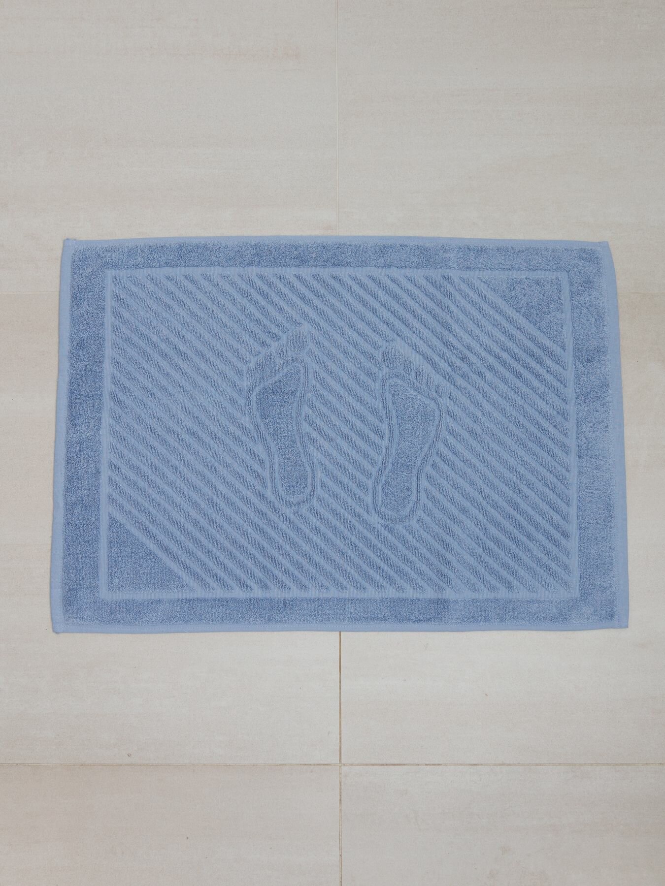 Полотенце махровое для ног 50х70, коврик для ванной на пол в баню
