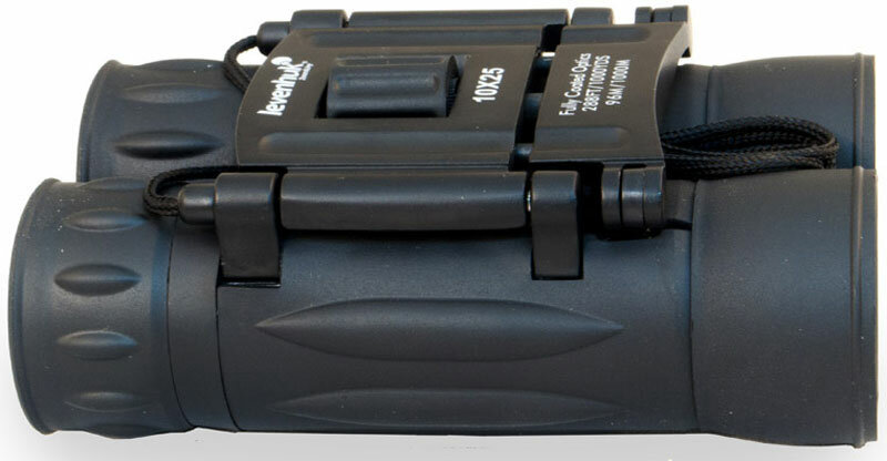 Бинокль Levenhuk Atom 10x25 складной, на шнурке, с чехлом, Туристический детский — фото 1