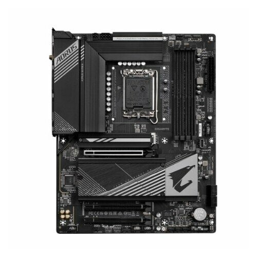 GigaByte Материнская плата Gigabyte B760 AORUS ELITE AX DDR4 {LGA 1700, Intel B760, ATX, Ret} материнская плата gigabyte z690 aero g lga 1700 atx