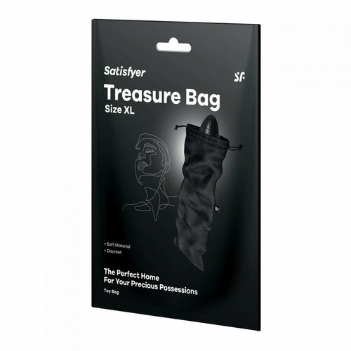 Черный мешочек для хранения игрушек Treasure Bag XL черный 2222₽