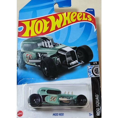 Hot Wheels Машинка базовой коллекции MOD ROD зеленая C4982/HCW65 hot wheels машинка базовой коллекции 40 ford pickup красный c4982 hcx61