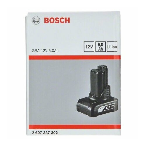 Литий-ионный аккумулятор 12 В с ECP, 6,0 Ач 2607337302 – Bosch Power Tools – 3165140987585 литий ионный перезаряжаемый литий ионный аккумулятор lithtech lifepo4 12 в 100 ач литий ионный аккумулятор 12 в