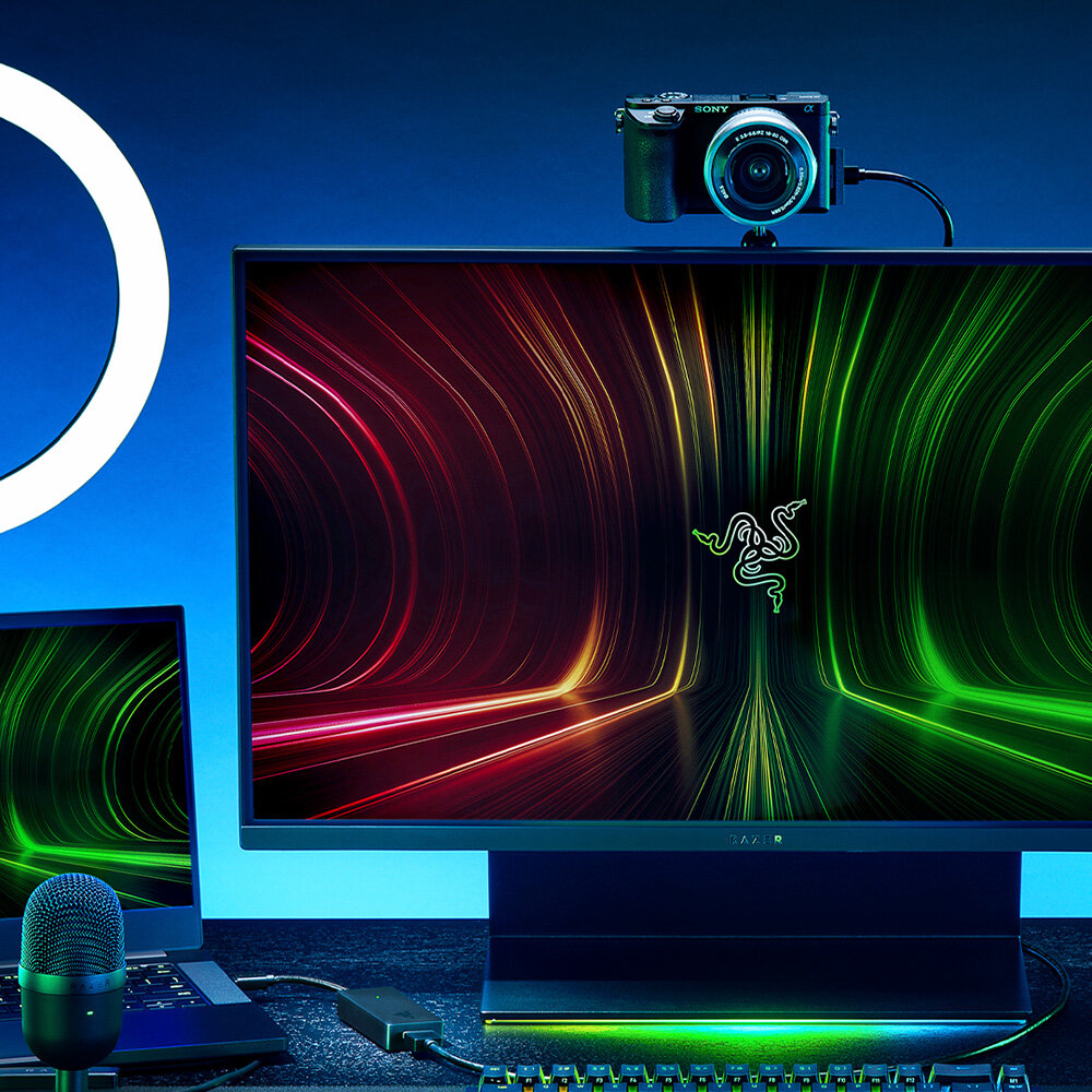 Плата видеозахвата Razer RZ20-04140100-R3M1 3840x2160 с частотой 30 кадров/с, 1920 x 1080 с частотой 120 кадров/с, USB 3.0, HDMI, - фото №3