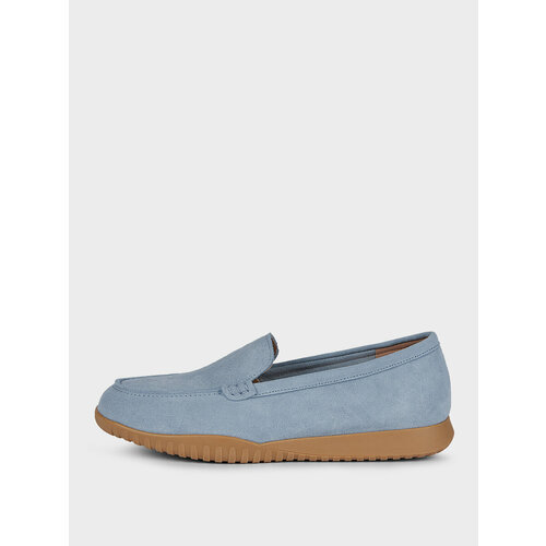 Лоферы Thomas Munz, размер 37, голубой женские замшевые мокасины на платформе повседневные туфли на плоской подошве без застежки обувь на весну