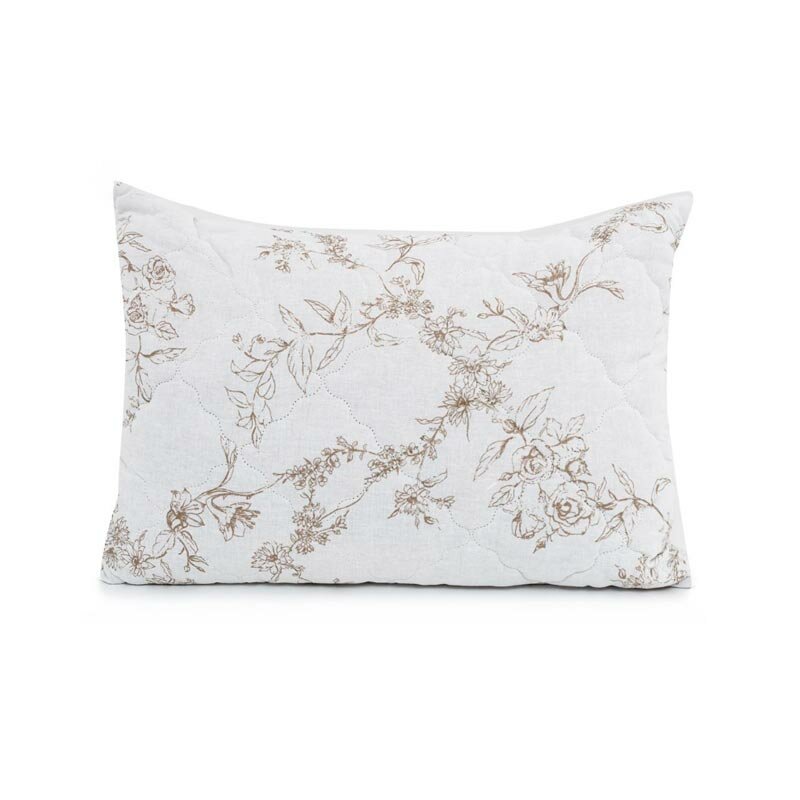 фото Подушка классическая ЛЕН от василисы Пух искусственный Белый 70*70 см