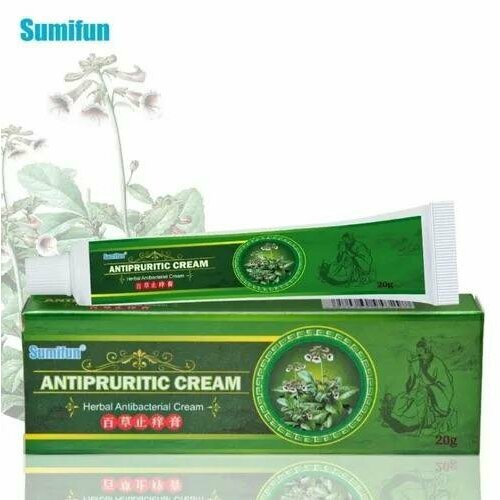 Крем Sumifun Antipruritic Cream Антибактериальный Крем от псориаза /экзем и шелушения 20 гр мазь антибактериальная для лечения псориаза 20 г