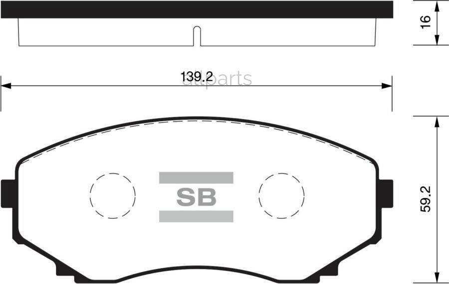 SANGSIN BRAKE SP1527 Колодки торм. дисковые Hi-Q MAZDA MPV 94-98 00-06 (D1038)