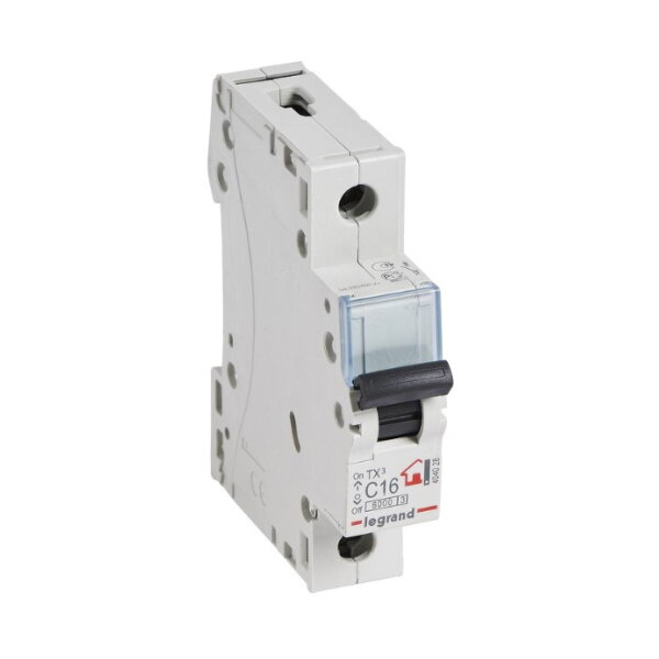 Автоматический выключатель TX3 6kA 16A 1П тип С. Legrand