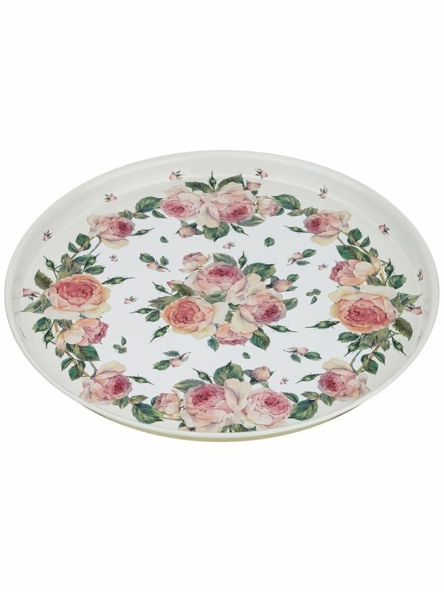 фото Поднос интерьерный сервировочный сталь