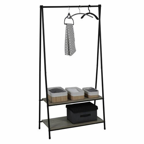 Стойка-вешалка AXENTIA для одежды и хранения напольная с 2 полками 80 x 160 x 40 см 6699₽
