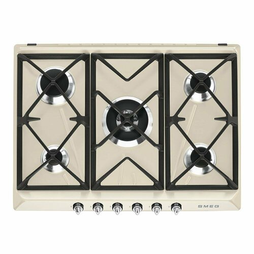 Газовая варочная панель 70 см Smeg Victoria SR975PGH кремовая 9669000₽