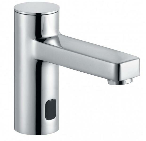 Kludi 3810005 Zenta E Смеситель для раковины, электронный, со смешиванием, 9 V, хром