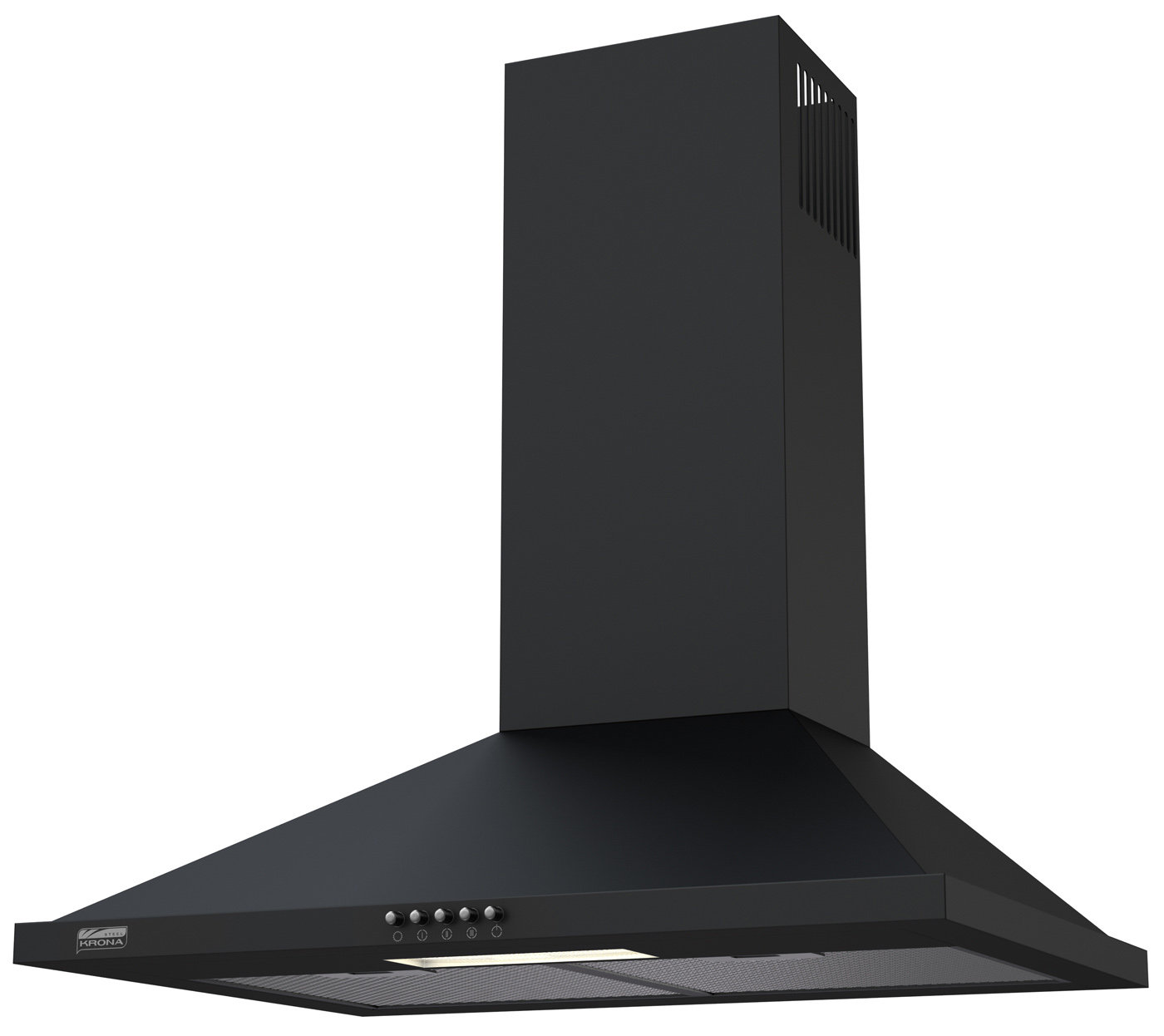 Вытяжка купольная Krona Bella 600 (black/push button)