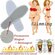 Магнитные массажные стельки для ног Турмалин