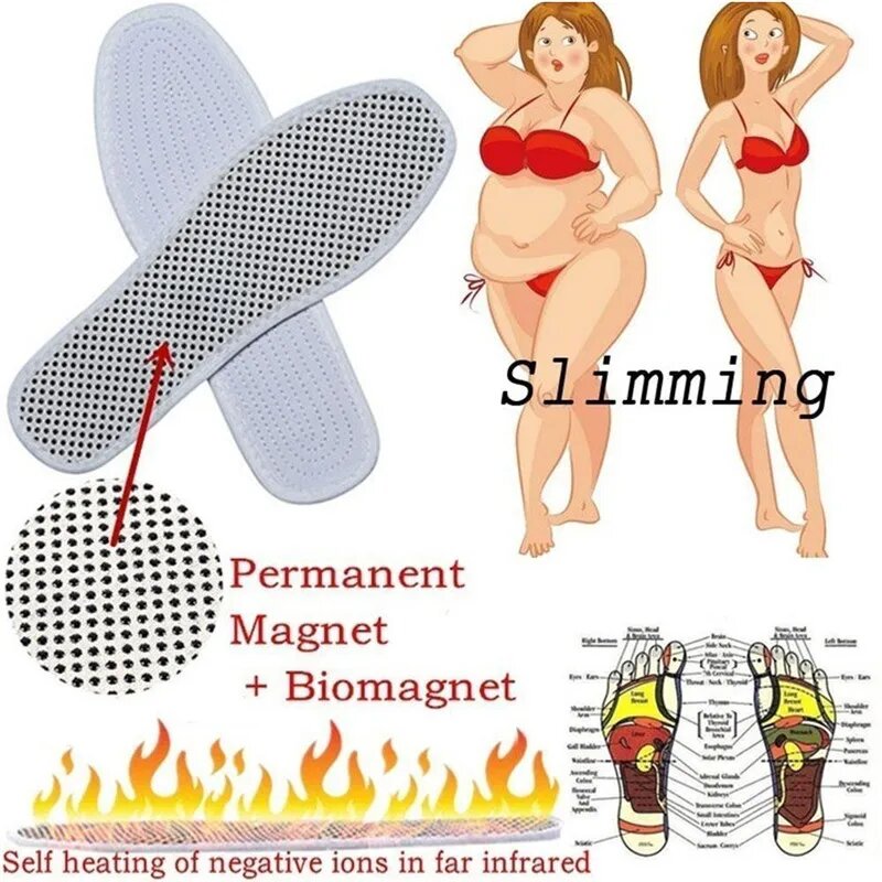Магнитные массажные стельки для ног Турмалин 40