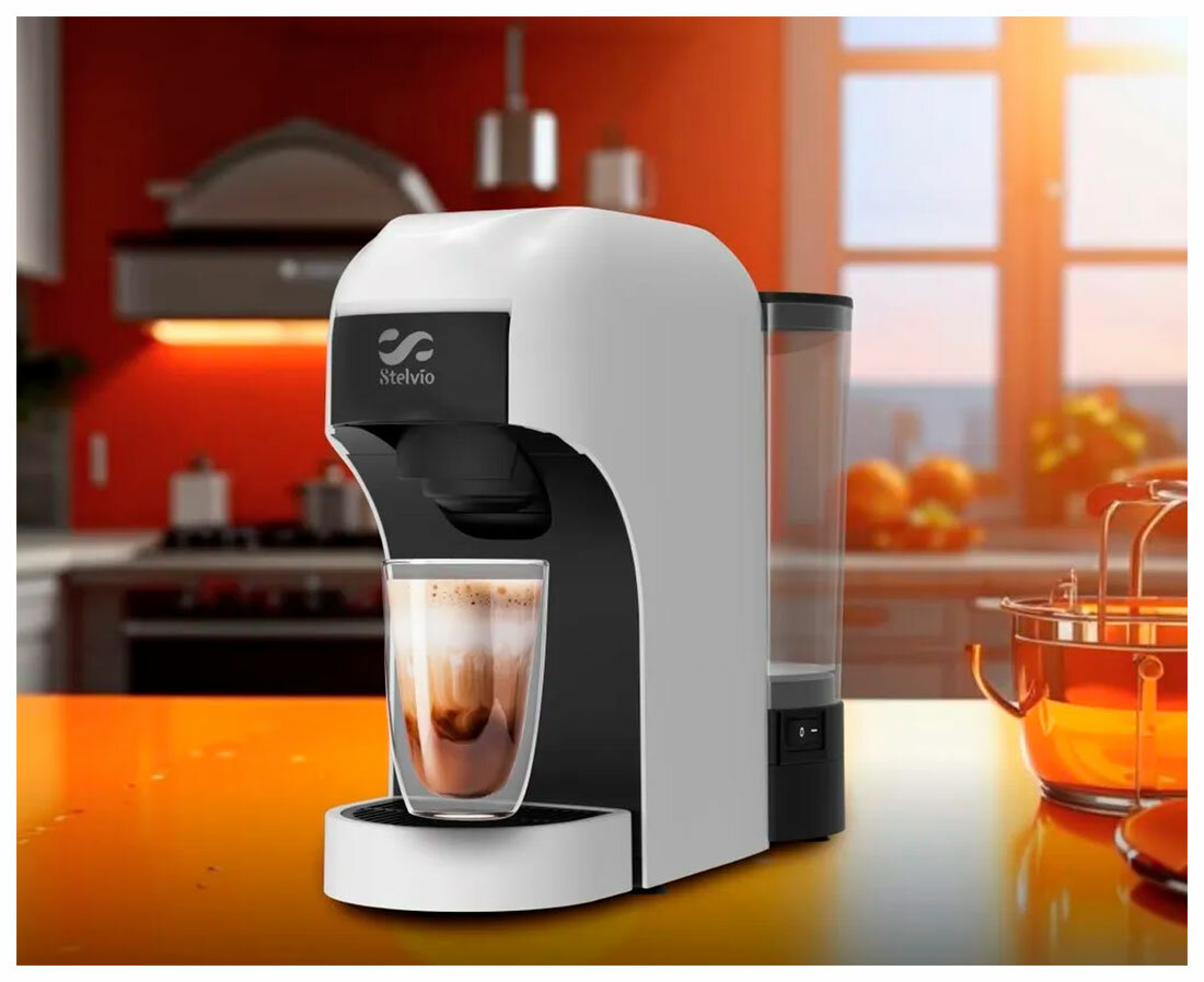 Кофемашина капсульная Stelvio XC300 белая (8276)