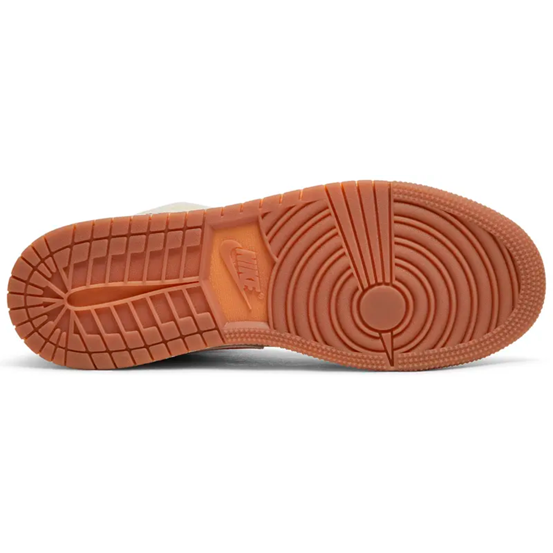 Кеды NIKE Air Jordan 1 Mid Utility GS Fleece, полнота D, размер 38.5 EU / 6 Y / 5.5 UK / 24 CM, бежевый — фото 1