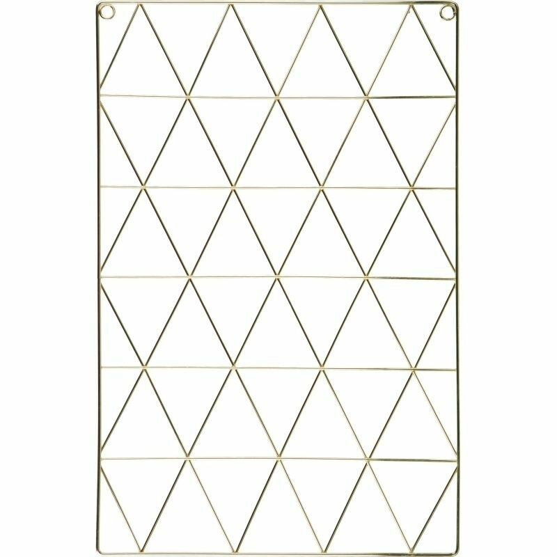 Доска-органайзер Attache Решетка, 36х55 см, золотистая, 3 зажима