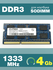 Оперативная память DDR3 4Gb 1333 Mhz Elpida EBJ41UF8BCS0-DJ-F So-...