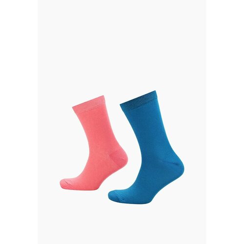 фото Носки big bang socks разнопарные, однотонные, размер 40-44, розовый, голубой