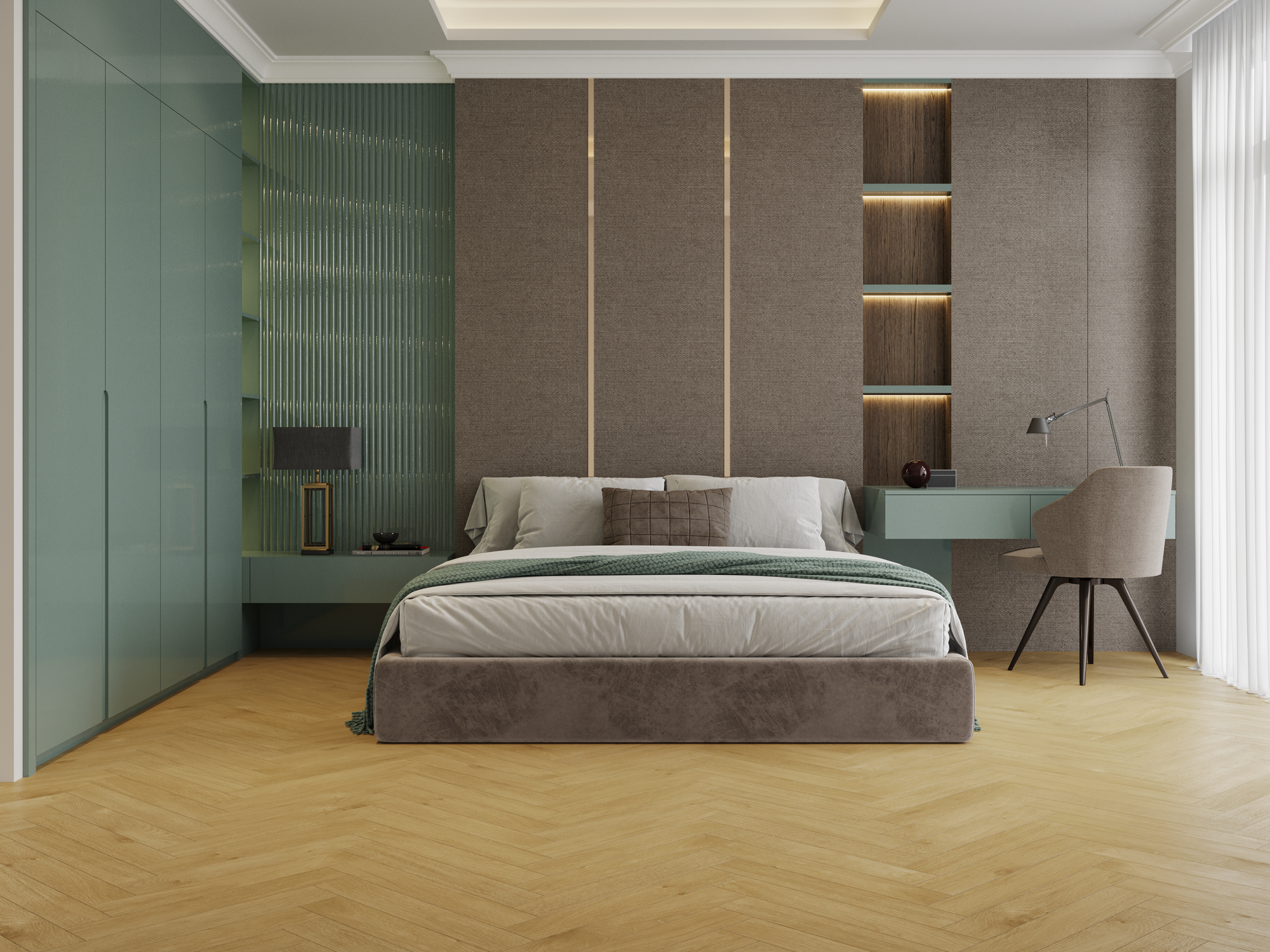 Ламинат NORLAND HERRINGBONE ELEGANT ДУБ мальта 33 класс 8 мм 1,92 м²