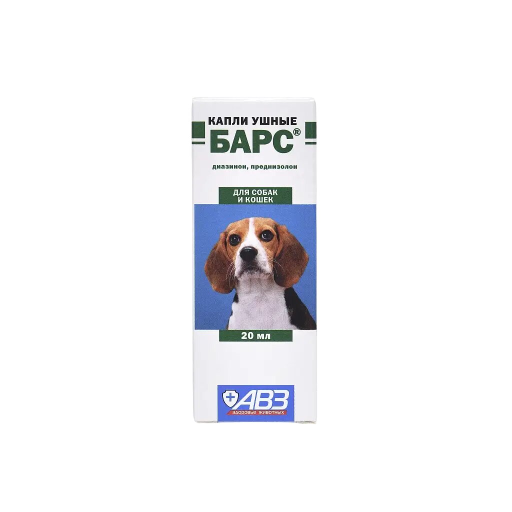 Барс капли ушные 20 мл (вет)