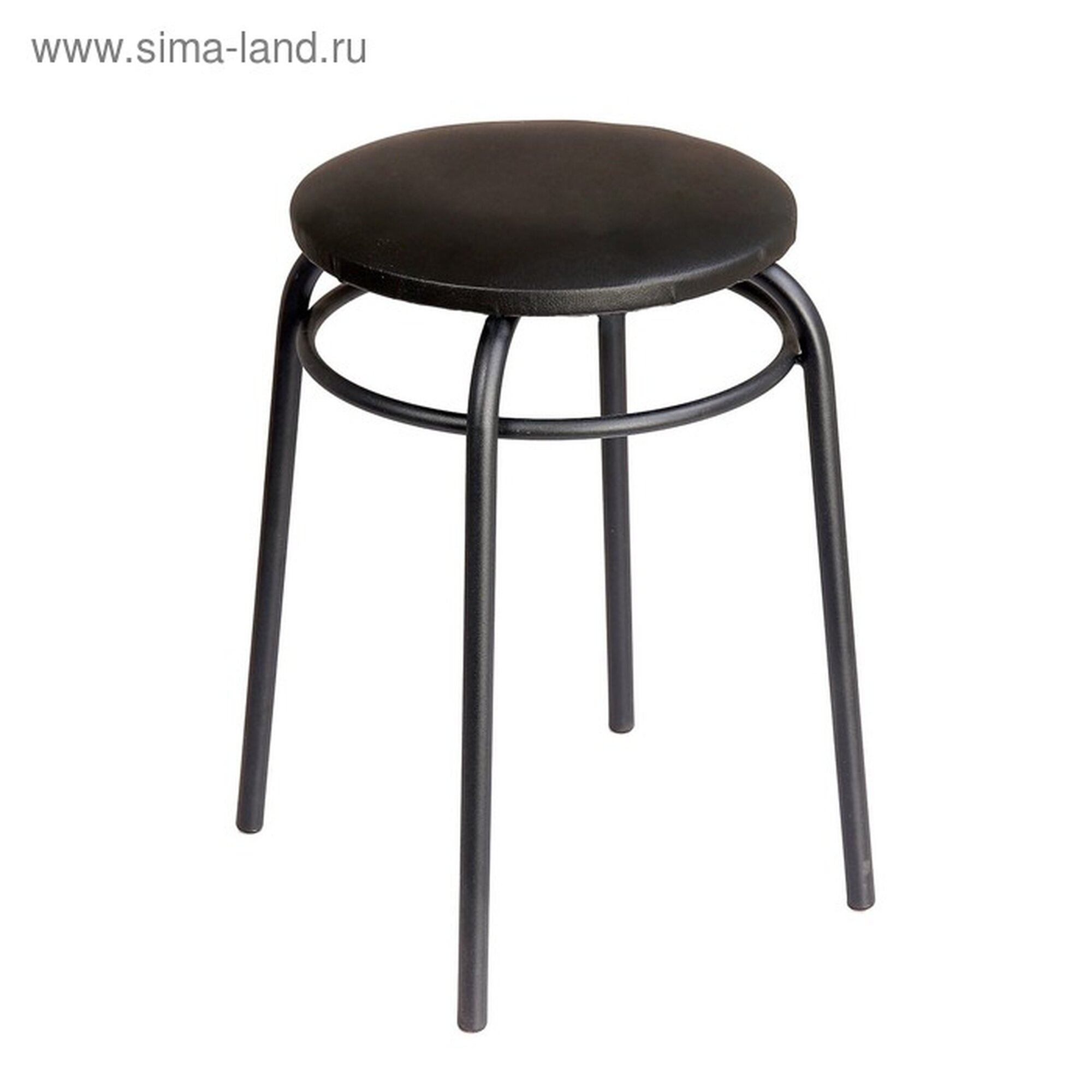 Табурет Клик Мебель  Кольцо   кухонный  обивка из искусственной кожи  черный