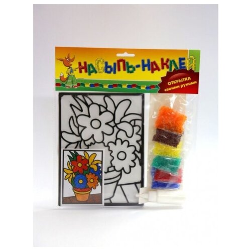 фото Набор для творчества "насыпь наклей" эра