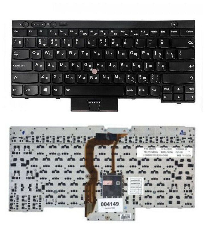 Клавиатура для Lenovo ThinkPad X230 T530 L430 L530 W530 CS12-84SU 04X1376 04Y0588 CS12BL-84SU 2170₽
