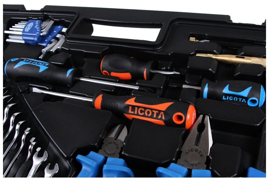 Набор инструментов Licota LICOTA ALK-8009F Набор инструмента 1/4 и 1/2 6гр. 143пр