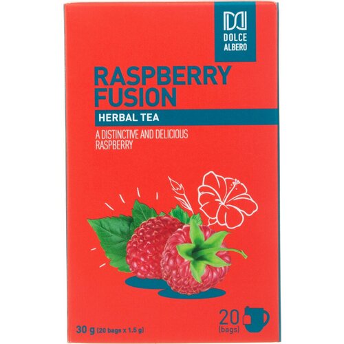 Напиток чайный DOLCE ALBERO Rasberry Infusion, 20 пакетиков - 5 упаковок