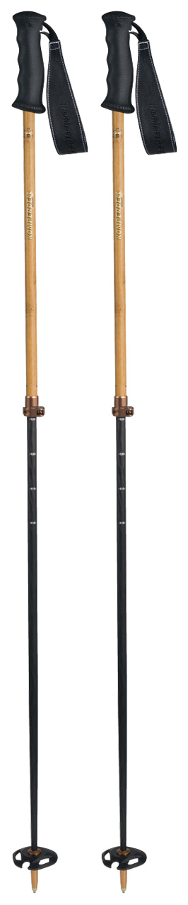 Телескопические горнолыжные палки KOMPERDELL Alpine universal Carbon CLOUD - Bamboo VARIO