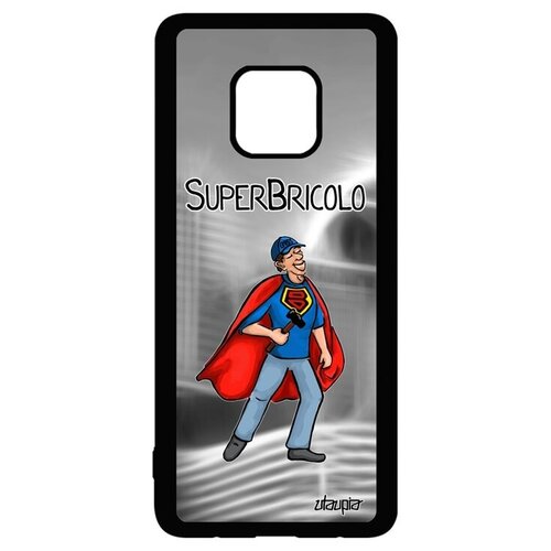 фото Красивый чехол на смартфон // huawei mate 20 pro // "супермастер" герой супергерой, utaupia, серый