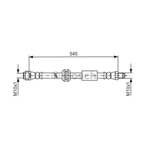 Шланг торм. пер. [545mm], BOSCH, 1987481745