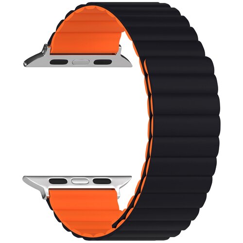 Силиконовый ремешок для Apple Watch 38/40 mm LYAMBDA ACRUX DSJ-30-40-BO Black/Orange