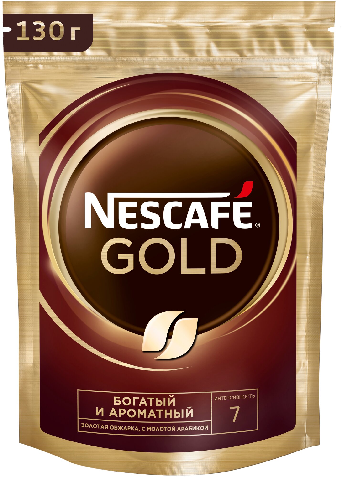 Кофе растворимый Nescafe Gold сублимированный с добавлением молотого пакет