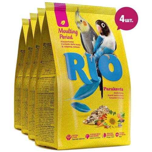 RIO корм Moulting period для средних попугаев в период линьки, 4шт х 1кг