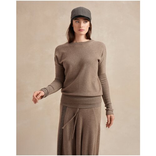 Джемпер Natalie German, кашемир, размер S, коричневый