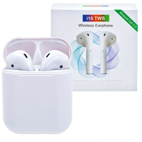 Беспроводные Наушники i18 TWS V 50 Binaural Call 50 Сенсорное Управление 659₽
