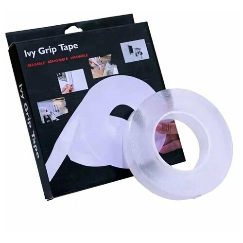 фото Многоразовая двухсторонняя крепежная лента ivy grip tape, 3м