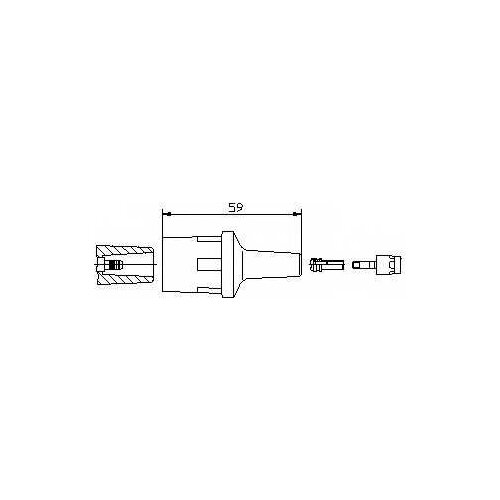 Наконечник свечной VW LT 28-35 96-06 LT 28-46 96-06 MERCEDES-BENZ C-CLASS 93-01 CLK 97-02 COUPE BREMI 13551