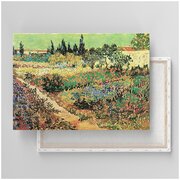 Картина на холсте с подрамником / Van Gogh / Ван Гог - Цветущий сад с тропинкой