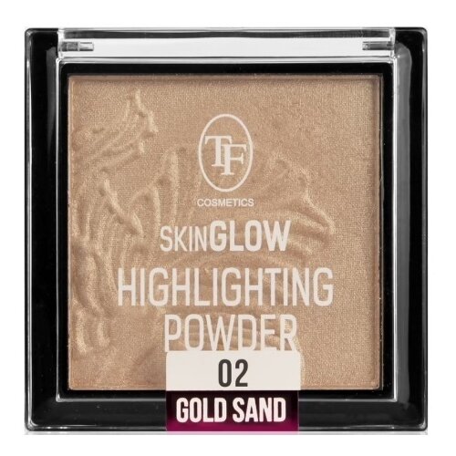 TF Cosmetics Хайлайтер Skin Glow Highlighting Powder, 02 gold sand хайлайтер для лица tf хайлайтер для лица skin glow highlighting powder