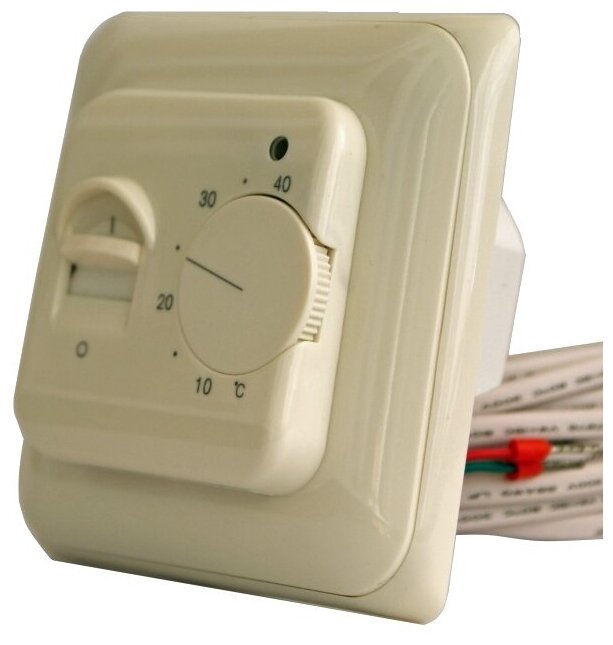 Терморегулятор Eastec "RTC 70" для теплых полов и обогревателей, кремовый. Встраиваемый - фотография № 2