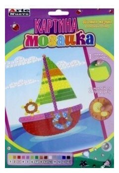 Картина-мозаика "Кораблик" (DT-1016-13) - фото №1